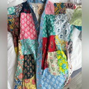 Art Studio Sari Cotton Robe NWT